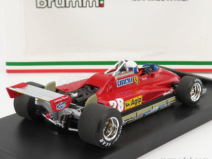 Ferrari F1 126C2 N°28 Víťaz San Marino Imola GP 1982 Didier Pironi - With Driver Figúrka 1:43 Brumm červená