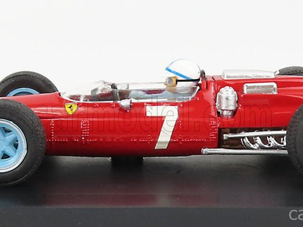 Ferrari F1 158 N°7 Víťaz German GP John Surtees 1964 Majster Sveta - With Driver Figúrka 1:43 Brumm červená