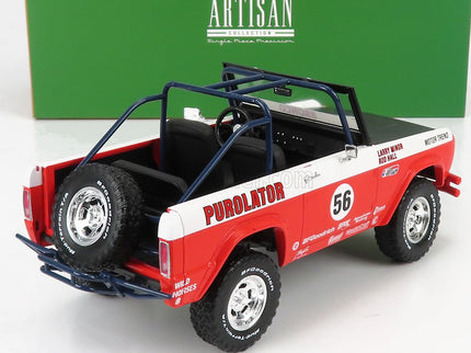 Ford Bronco Baja N°56 Purolator Tribute Edícia 1975 1:18 Greenlight červená biela čierna