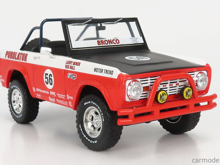 Ford Bronco Baja N°56 Purolator Tribute Edícia 1975 1:18 Greenlight červená biela čierna