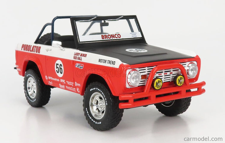 Ford Bronco Baja N°56 Purolator Tribute Edícia 1975 1:18 Greenlight červená biela čierna