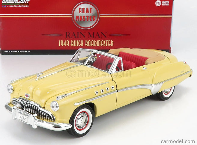 Buick Roadmaster Cabriolet Open 1949 - Charlie Babbitt Rain Man 1:18 Greenlight krémová