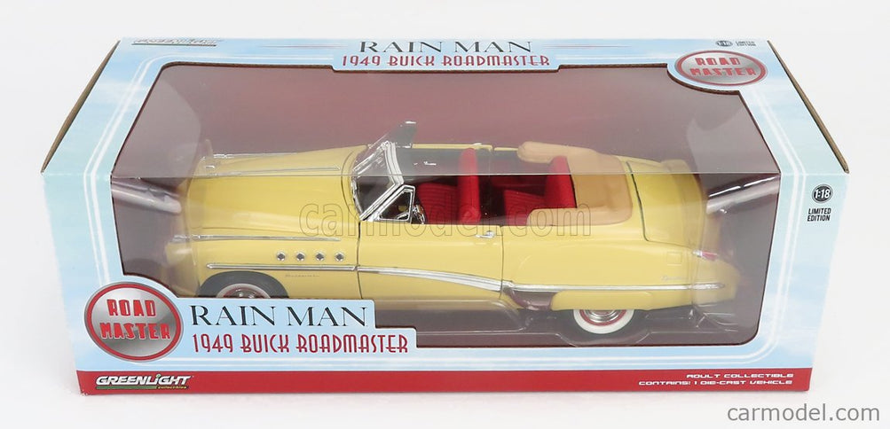Buick Roadmaster Cabriolet Open 1949 - Charlie Babbitt Rain Man 1:18 Greenlight krémová