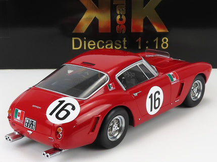 Ferrari 250GT Swb 3.0L V12 Coupe Team Scuderia Serenissima N°16 24h Le Mans 1961 Maurice Trintignant - Carlo Maria Abate 1:18 KK Scale červená