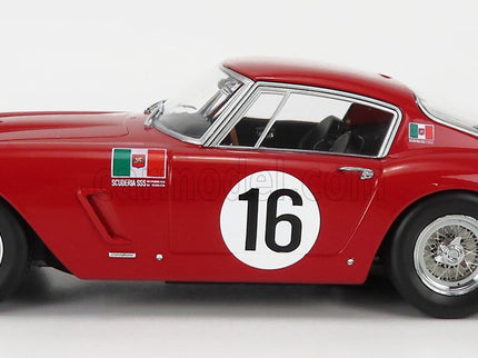 Ferrari 250GT Swb 3.0L V12 Coupe Team Scuderia Serenissima N°16 24h Le Mans 1961 Maurice Trintignant - Carlo Maria Abate 1:18 KK Scale červená