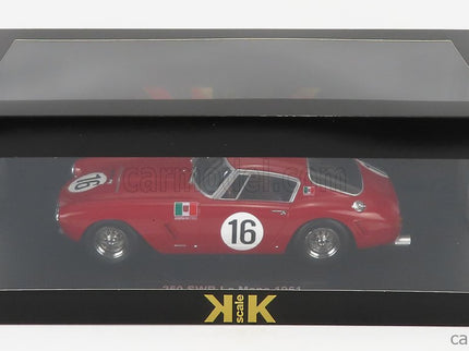 Ferrari 250GT Swb 3.0L V12 Coupe Team Scuderia Serenissima N°16 24h Le Mans 1961 Maurice Trintignant - Carlo Maria Abate 1:18 KK Scale červená