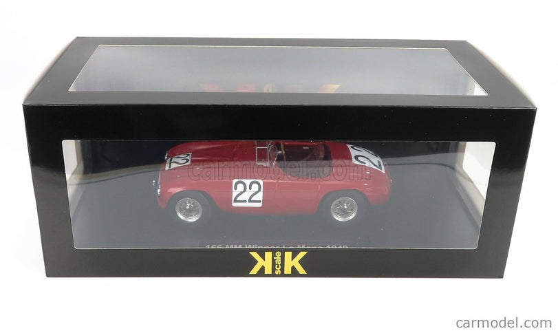 Ferrari 166MM Barchetta 2.0L V12 Spider Team Peter Mitchell-Thomson N°22 Víťaz 24h Le Mans 1949 L.Chinetti - L.Selsdson 1:18 KK Scale červená
