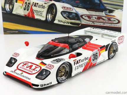 Porsche Dauer 962 3.0L Turbo Team Le Mans Porsche N°36 Víťaz 24h Le Mans 1994 Mauro Baldi - Hurley Haywood - Yannick Dalmas 1:18 Werk83 biela červená