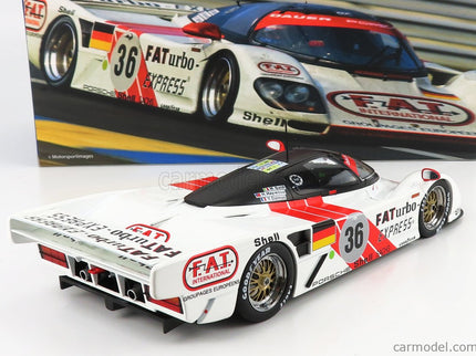 Porsche Dauer 962 3.0L Turbo Team Le Mans Porsche N°36 Víťaz 24h Le Mans 1994 Mauro Baldi - Hurley Haywood - Yannick Dalmas 1:18 Werk83 biela červená