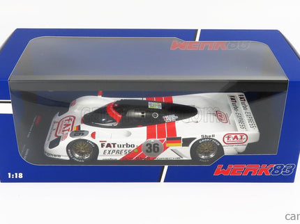 Porsche Dauer 962 3.0L Turbo Team Le Mans Porsche N°36 Víťaz 24h Le Mans 1994 Mauro Baldi - Hurley Haywood - Yannick Dalmas 1:18 Werk83 biela červená
