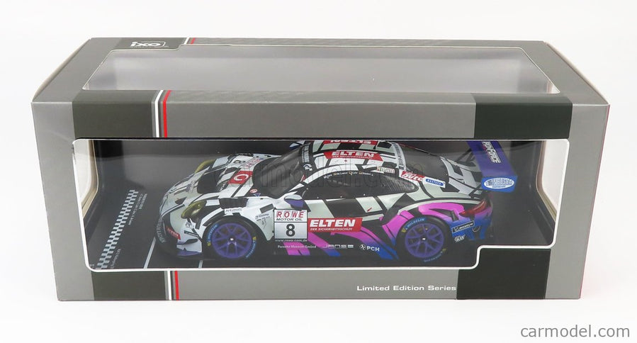 Porsche 911 991 GT3 R Team Ring Police N°8 Vln Nurburgring 2019 J.E.Slooten - L.Luhr - A.De Leener - S.Jans 1:18 IXO Models biela čierna ružová