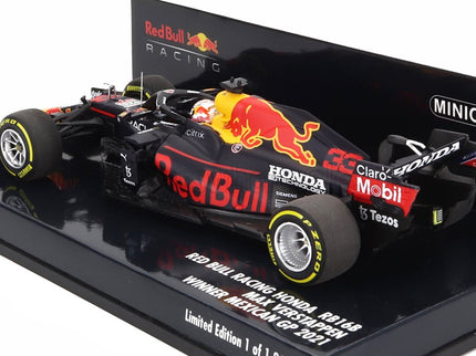 RED BULL | F1  RB16B HONDA RA620H TEAM RED BULL RACING N 33 WINNER MEXICO GP WORLD CHAMPION 2021 MAX VERSTAPPEN | MATT BLUE YELLOW RED