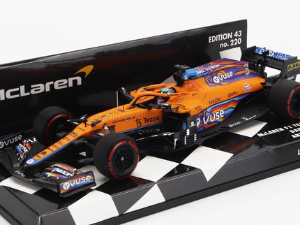 McLAREN | F1  MCL35L TEAM MCLAREN N 3 ABU DHABI GP 2021 DANIEL RICCIARDO | ORANGE LIGHT BLUE