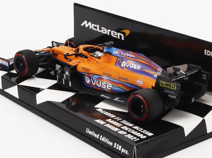 McLAREN | F1  MCL35L TEAM MCLAREN N 3 ABU DHABI GP 2021 DANIEL RICCIARDO | ORANGE LIGHT BLUE