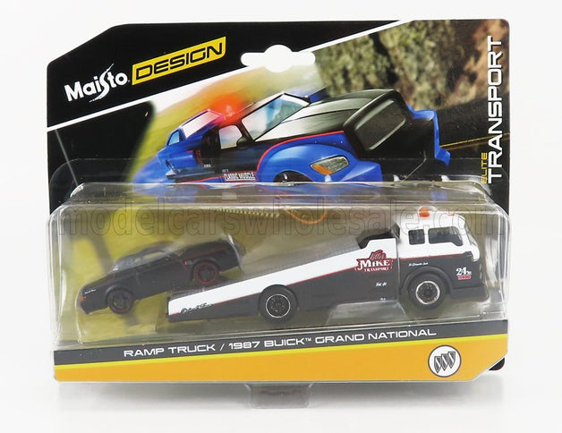 BUICK | GRAND NATIONAL 1987 WITH RAMP TRUCK | MATT BLACK WHITE