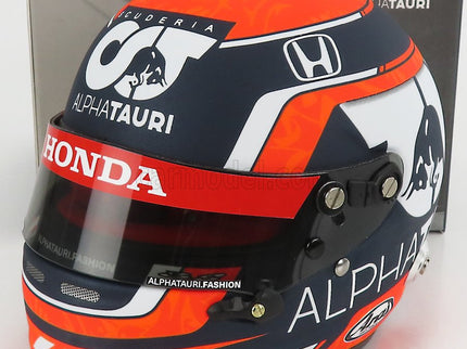 Arai Helmet F1 Helma AT02 Honda RA620H Team Alpha Tauri N°22 Sezóna 2021 Yuki Tsunoda 1:2 Mini Helmet biela čierna červená