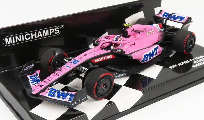 ALPINE | F1 A522 TEAM ALPINE BWT N 31 BAHRAIN GP 2022 ESTEBAN OCON | PINK BLUE