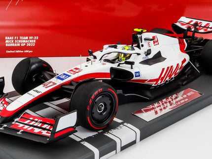 HAAS | F1  VF-22 TEAM HAAS N 47 BAHRAIN GP 2022 MICK SCHUMACHER | WHITE BLACK RED