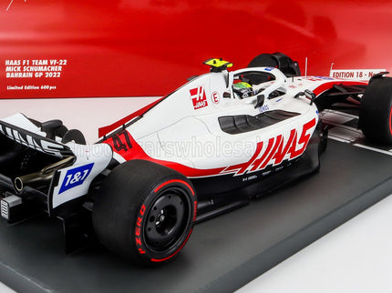 HAAS | F1  VF-22 TEAM HAAS N 47 BAHRAIN GP 2022 MICK SCHUMACHER | WHITE BLACK RED