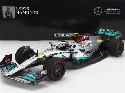 MERCEDES GP | F1 W13E TEAM MERCEDES-AMG PETRONAS F1 N 44 SPAIN GP 2022 LEWIS HAMILTON | SILVER GREEN