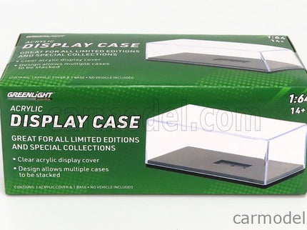 Vetrina Display Box Lungh. Lenght Cm 12.0 X Largh. Width Cm 5.6 X Alt. Height Cm 4.6 (altezza Interna Cm 3.7) 1:64 Greenlight /