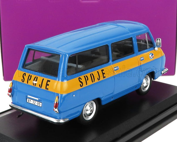 SKODA | 1203 MINIBUS POSTE SPOJE 1974 | BLUE YELLOW