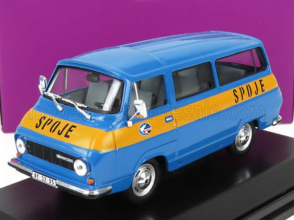 SKODA | 1203 MINIBUS POSTE SPOJE 1974 | BLUE YELLOW