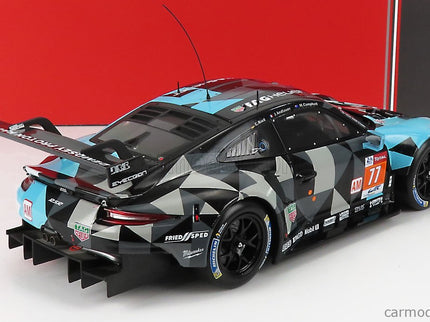 Porsche 911 991 RSR Team Dempsey Proton Racing N°77 Víťaz Lmgte AM 24h Le Mans 2018 Matt Campbell - Christian Ried - Julien Andlauer 1:18 IXO Models sivá svetlomodrá