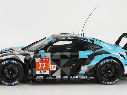 Porsche 911 991 RSR Team Dempsey Proton Racing N°77 Víťaz Lmgte AM 24h Le Mans 2018 Matt Campbell - Christian Ried - Julien Andlauer 1:18 IXO Models sivá svetlomodrá