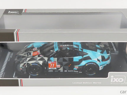 Porsche 911 991 RSR Team Dempsey Proton Racing N°77 Víťaz Lmgte AM 24h Le Mans 2018 Matt Campbell - Christian Ried - Julien Andlauer 1:18 IXO Models sivá svetlomodrá