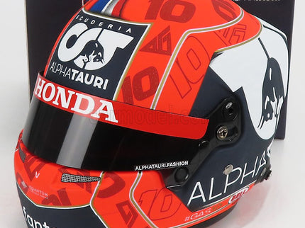 Bell Helmet F1 Helma AT02 Honda RA620H Team Alpha Tauri N°10 Sezóna 2021 Pierre Gasly 1:2 Mini Helmet červená čierna