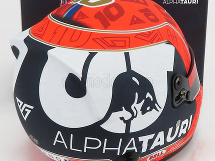 Bell Helmet F1 Helma AT02 Honda RA620H Team Alpha Tauri N°10 Sezóna 2021 Pierre Gasly 1:2 Mini Helmet červená čierna