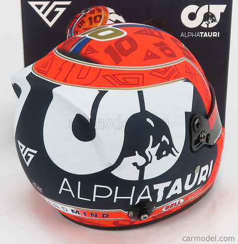Bell Helmet F1 Helma AT02 Honda RA620H Team Alpha Tauri N°10 Sezóna 2021 Pierre Gasly 1:2 Mini Helmet červená čierna