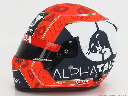 Bell Helmet F1 Helma AT02 Honda RA620H Team Alpha Tauri N°10 Sezóna 2021 Pierre Gasly 1:2 Mini Helmet červená čierna