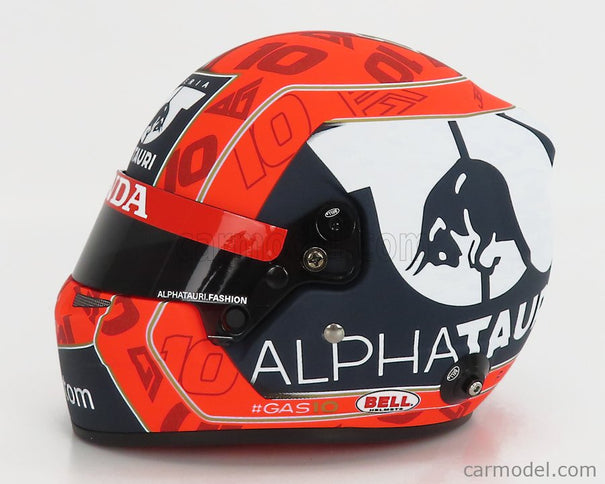 Bell Helmet F1 Helma AT02 Honda RA620H Team Alpha Tauri N°10 Sezóna 2021 Pierre Gasly 1:2 Mini Helmet červená čierna