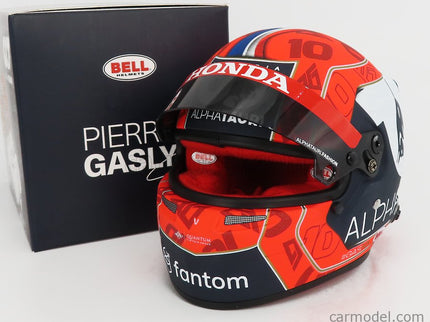 Bell Helmet F1 Helma AT02 Honda RA620H Team Alpha Tauri N°10 Sezóna 2021 Pierre Gasly 1:2 Mini Helmet červená čierna