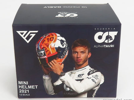 Bell Helmet F1 Helma AT02 Honda RA620H Team Alpha Tauri N°10 Sezóna 2021 Pierre Gasly 1:2 Mini Helmet červená čierna