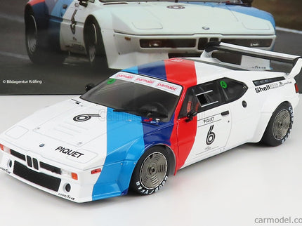BMW M1 Werksdesign N°6 Procar Series 1979 Nelson Piquet 1:18 Werk83 biela modrá červená