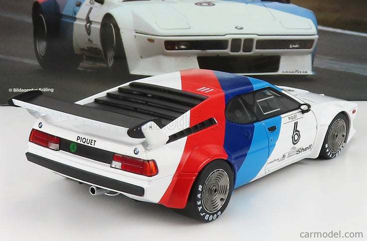 BMW M1 Werksdesign N°6 Procar Series 1979 Nelson Piquet 1:18 Werk83 biela modrá červená