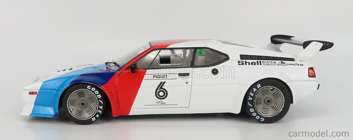 BMW M1 Werksdesign N°6 Procar Series 1979 Nelson Piquet 1:18 Werk83 biela modrá červená