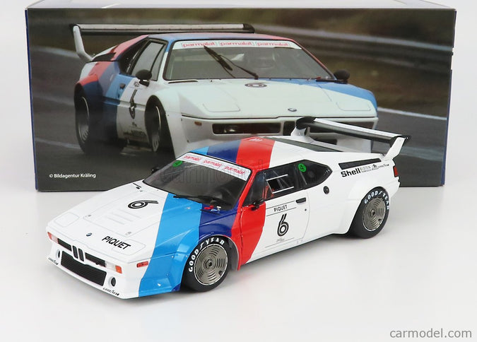 BMW M1 Werksdesign N°6 Procar Series 1979 Nelson Piquet 1:18 Werk83 biela modrá červená