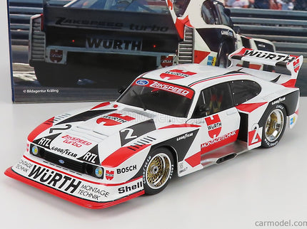 Ford Capri GR.5 Würth N°2 DRM Champion 1981 Klaus Ludwig 1:18 Werk83 biela červená čierna