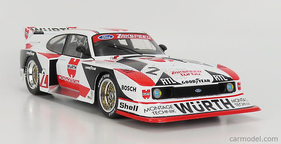 Ford Capri GR.5 Würth N°2 DRM Champion 1981 Klaus Ludwig 1:18 Werk83 biela červená čierna