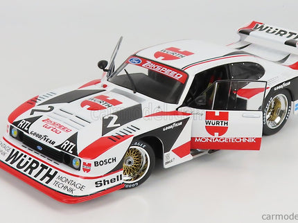 Ford Capri GR.5 Würth N°2 DRM Champion 1981 Klaus Ludwig 1:18 Werk83 biela červená čierna