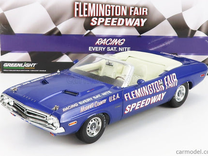 Dodge Challenger Cabriolet Open Official Pace Car Flemington Fair Speedway 1971 1:18 Greenlight fialová
