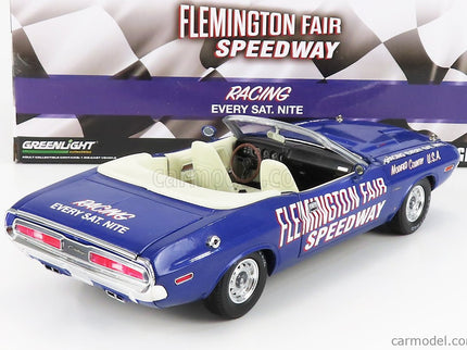 Dodge Challenger Cabriolet Open Official Pace Car Flemington Fair Speedway 1971 1:18 Greenlight fialová