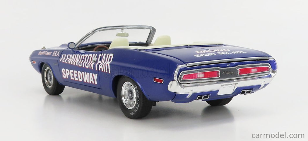 Dodge Challenger Cabriolet Open Official Pace Car Flemington Fair Speedway 1971 1:18 Greenlight fialová