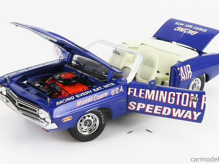 Dodge Challenger Cabriolet Open Official Pace Car Flemington Fair Speedway 1971 1:18 Greenlight fialová