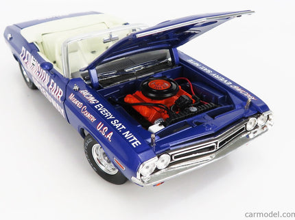 Dodge Challenger Cabriolet Open Official Pace Car Flemington Fair Speedway 1971 1:18 Greenlight fialová