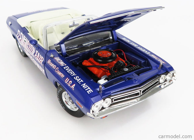 Dodge Challenger Cabriolet Open Official Pace Car Flemington Fair Speedway 1971 1:18 Greenlight fialová